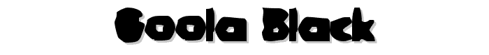 Goola Black font